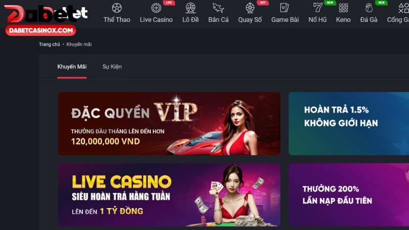 Dabet phòng chống gian lận trong khuyến mãi