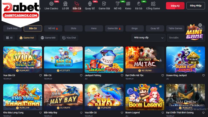 Kho game bắn cá đa dạng và liên tục cập nhật